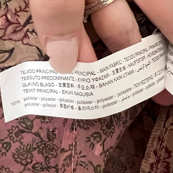 Zara Floral Ruffle Blouse - Picture 6 of 6